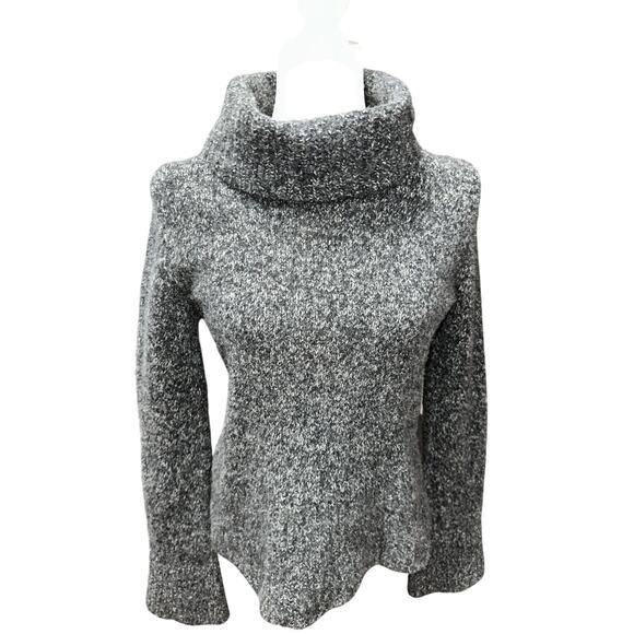 Express Women’s SweaterTurtle Neck Long Sleeve Merino Wool Blend Dark Gray XL - Picture 1 of 9